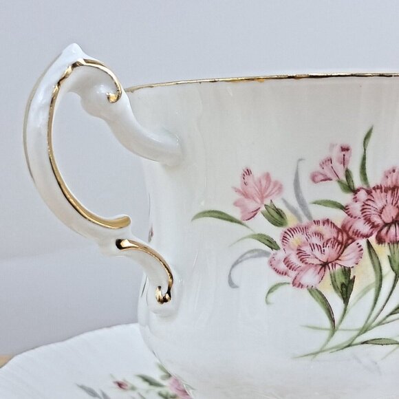 Paragon English Flowers Series-Victoriana Rose- Bone China Tea Cup and Saucer - Picture 7 of 7